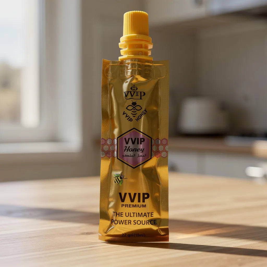 Miel Vvip Premium 22g Sobre Plástico Energizante