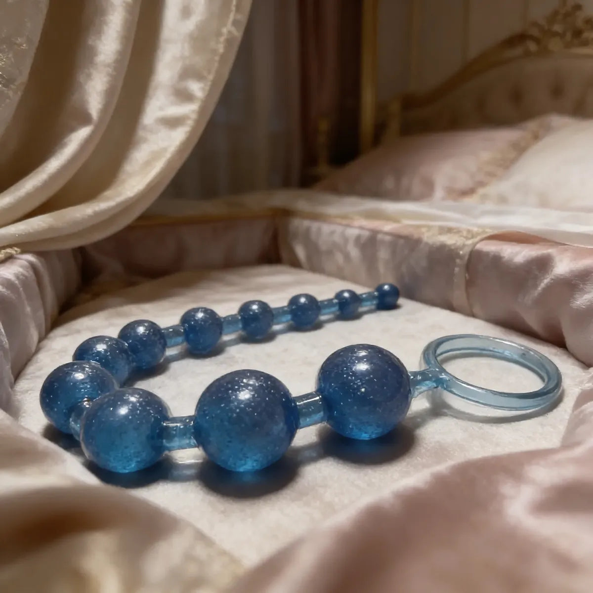 Bolas Eróticas Reing Fetish Bead Anal Plug Azul Tpr